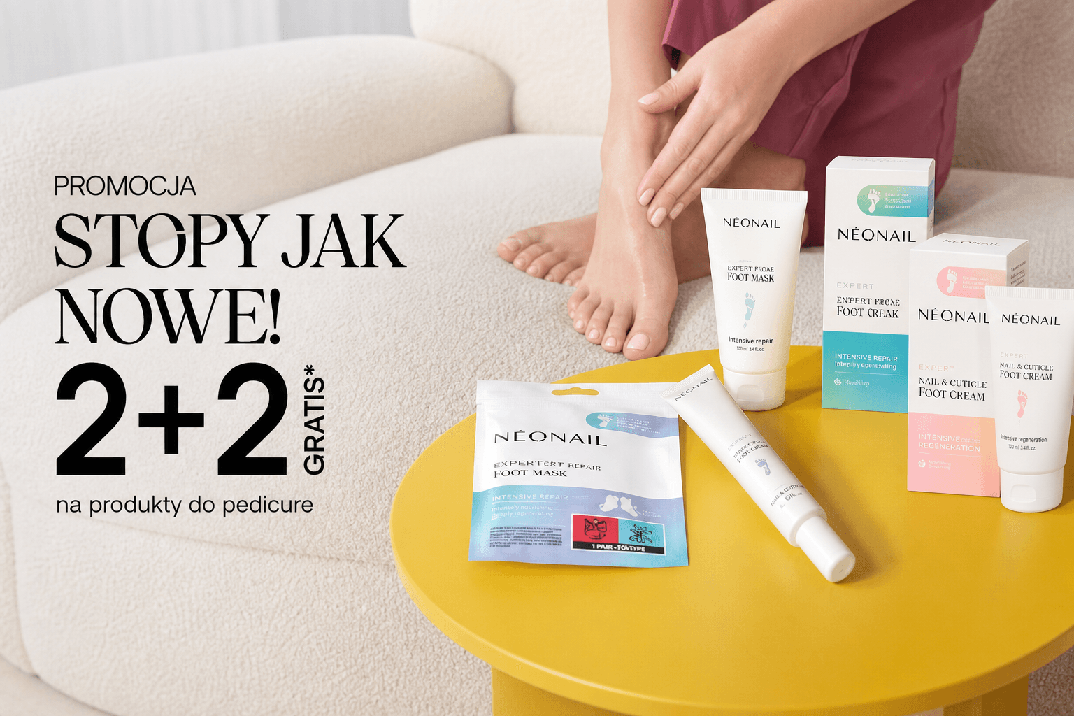 Promocja NEONAIL 2+2 na produkty do domowego pedicure