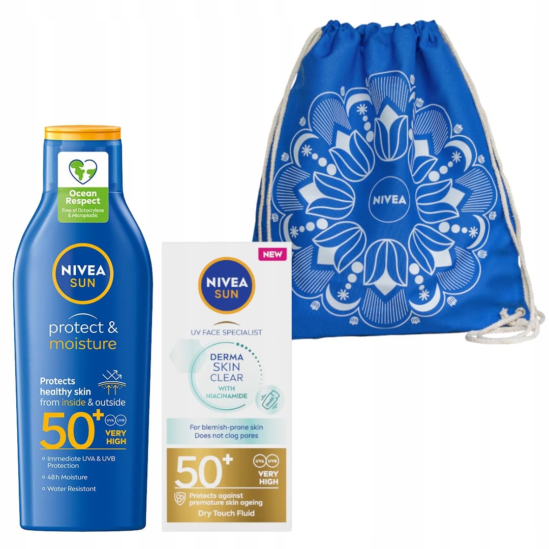 Derma Skin Fluid do twarzy SPF50 Balsam do opalania Worek