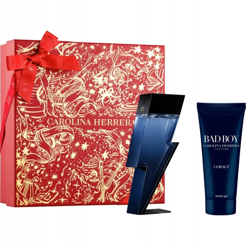 Carolina Herrera Bad Boy Cobalt zestaw: woda perfumowana 100 ml + żel pod prysznic 100 ml