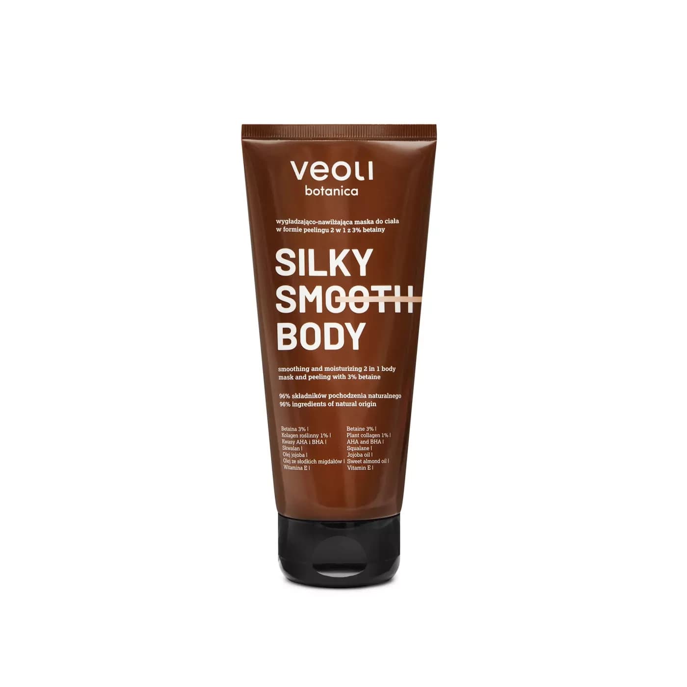 Veoli Botanica Silky Smooth Body maska-peeling 2w1 do ciała z betainą