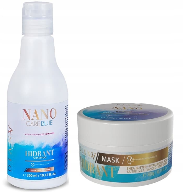 Nano Blue, Zestaw Szampon Maska Regeneracja Odżywienie