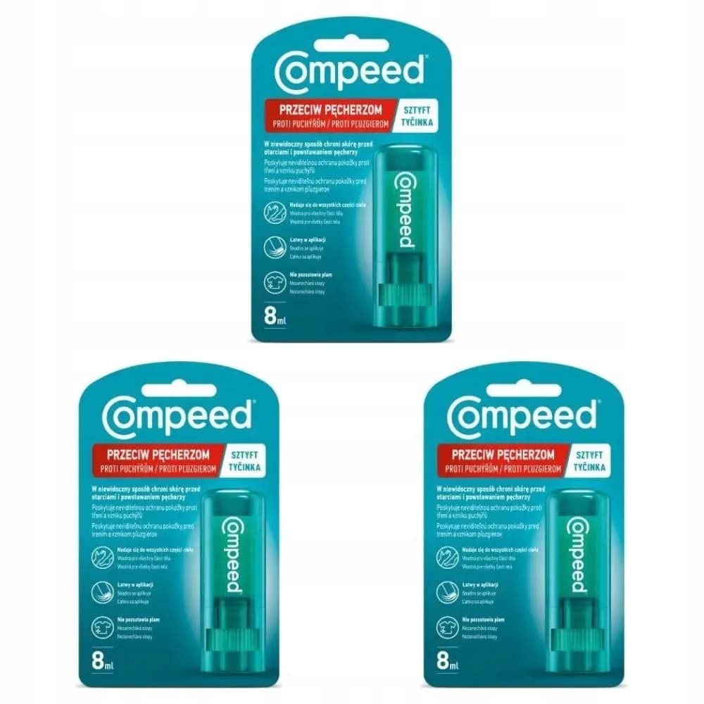 Compeed sztyft przeciw pęcherzom skuteczna ochrona stóp przed otarciam