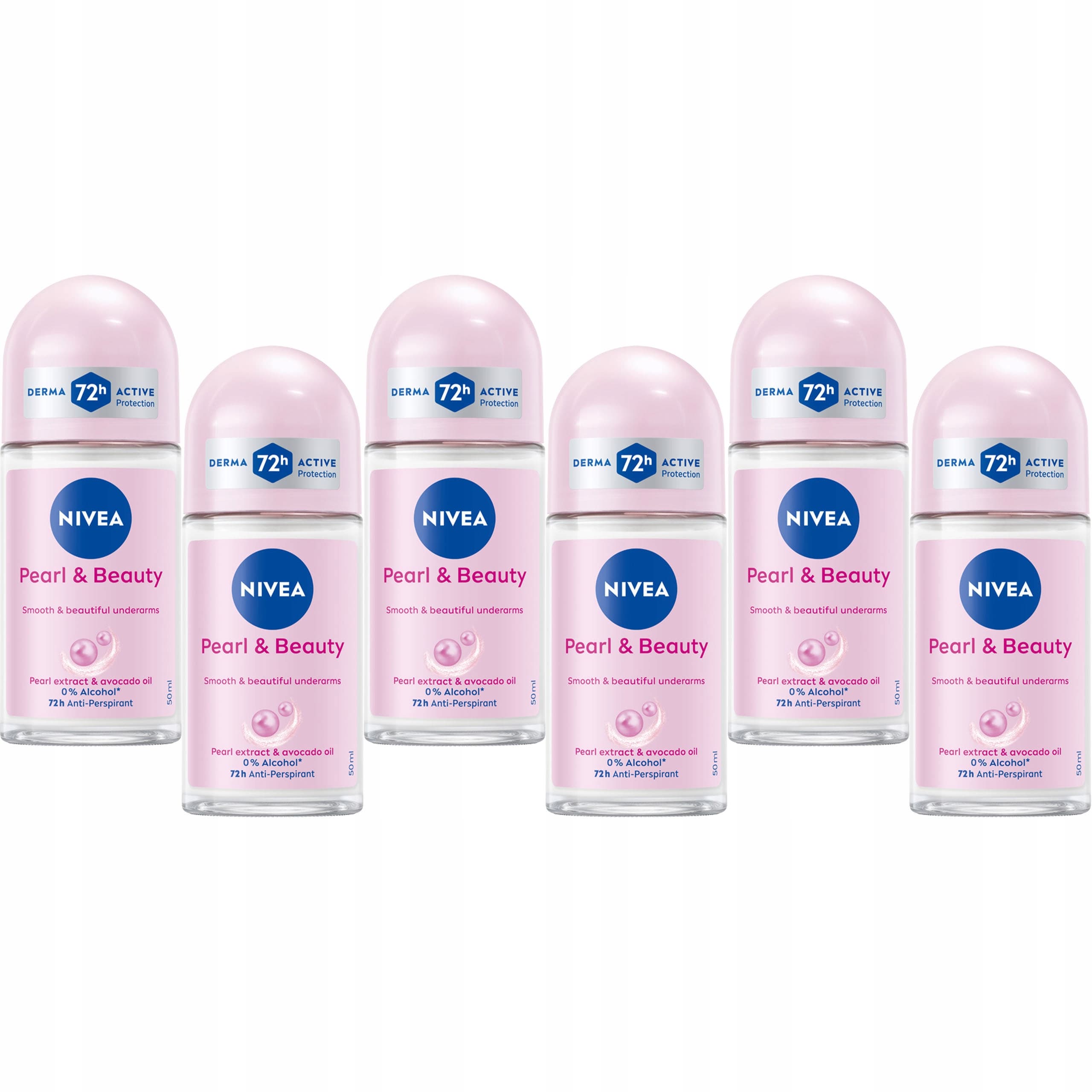 6 x Nivea Pearl & Beauty Antyperspriant w kulce