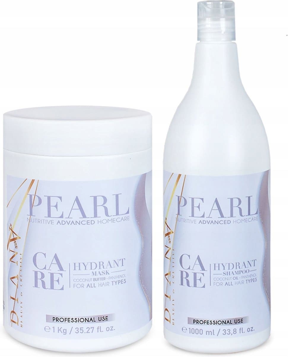 Beauty duży zestaw Pearl szampon maska