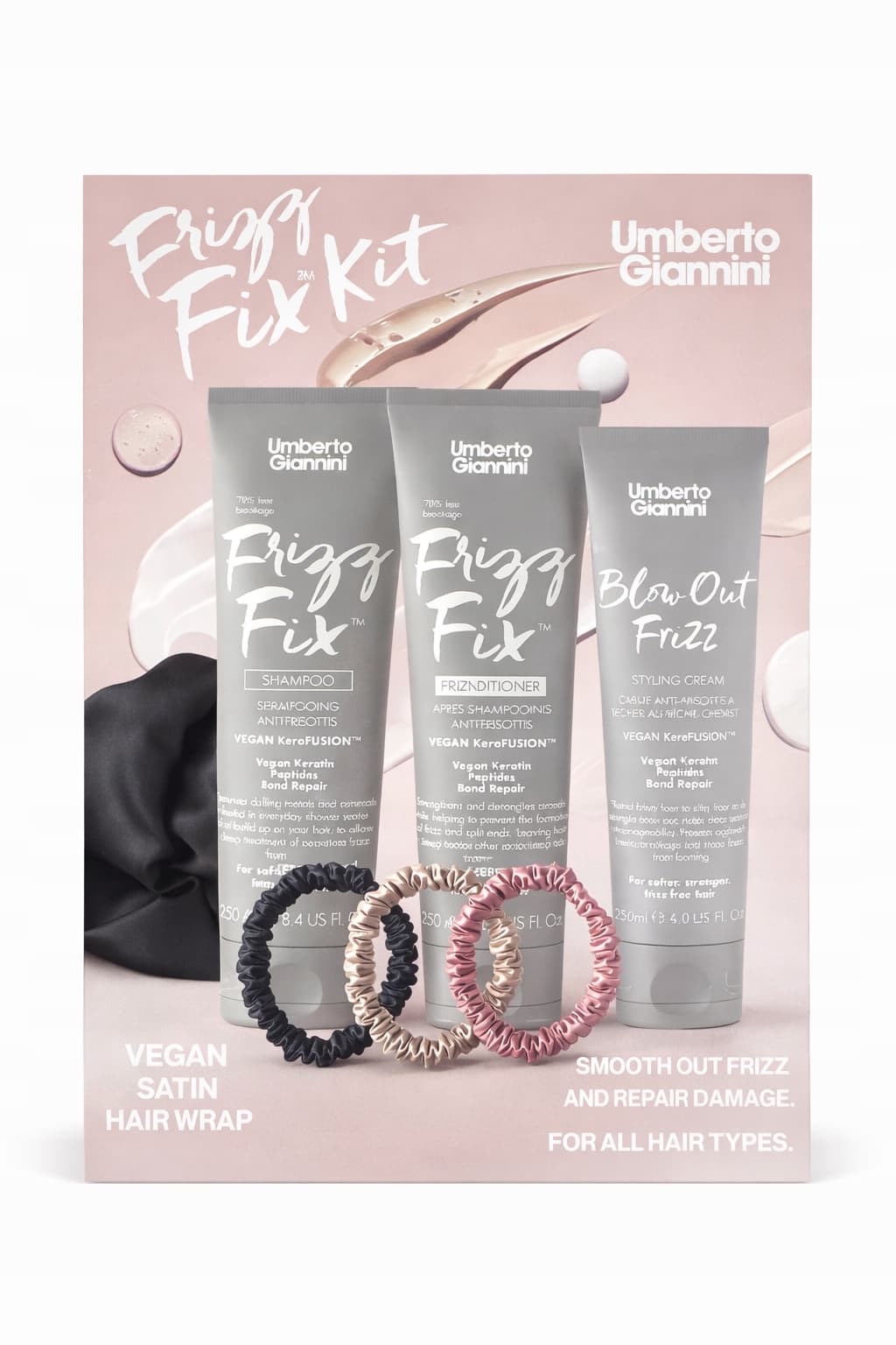 Giannini Frizz Fix Kit – zestaw wygładzający włosy przeciw puszeniu