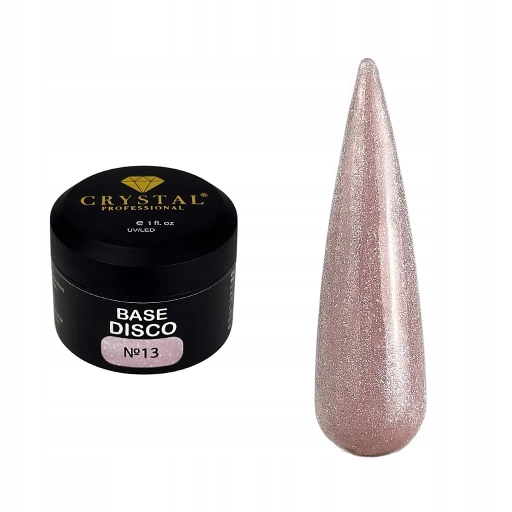 Crystal Professional Base Disco nr 13 — odblaskowa baza hybrydowa