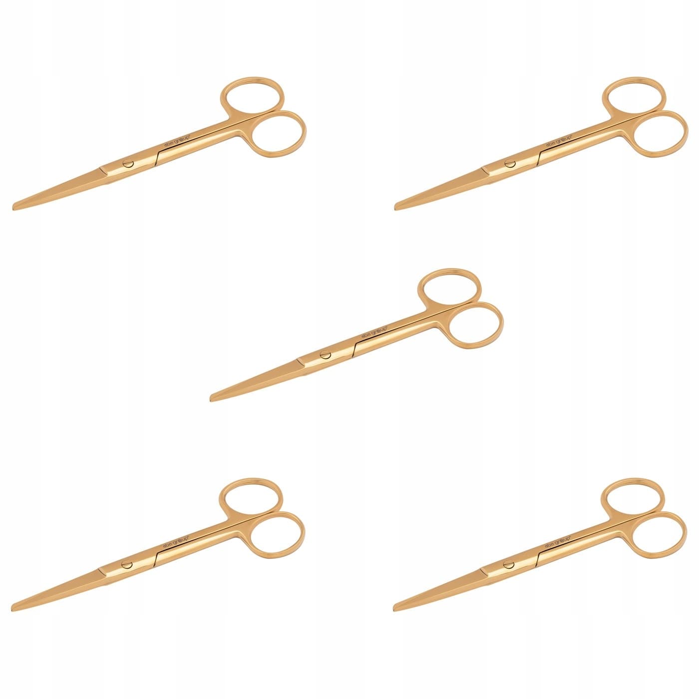 Nożyczki do plastrów i bandaży złote 13cm 1503 Zestaw. Aba Group