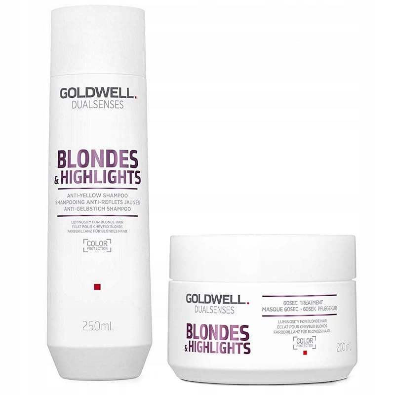 Goldwell Dualsenses Blondes & Highlights zestaw: szampon 250 ml + maska 200 ml