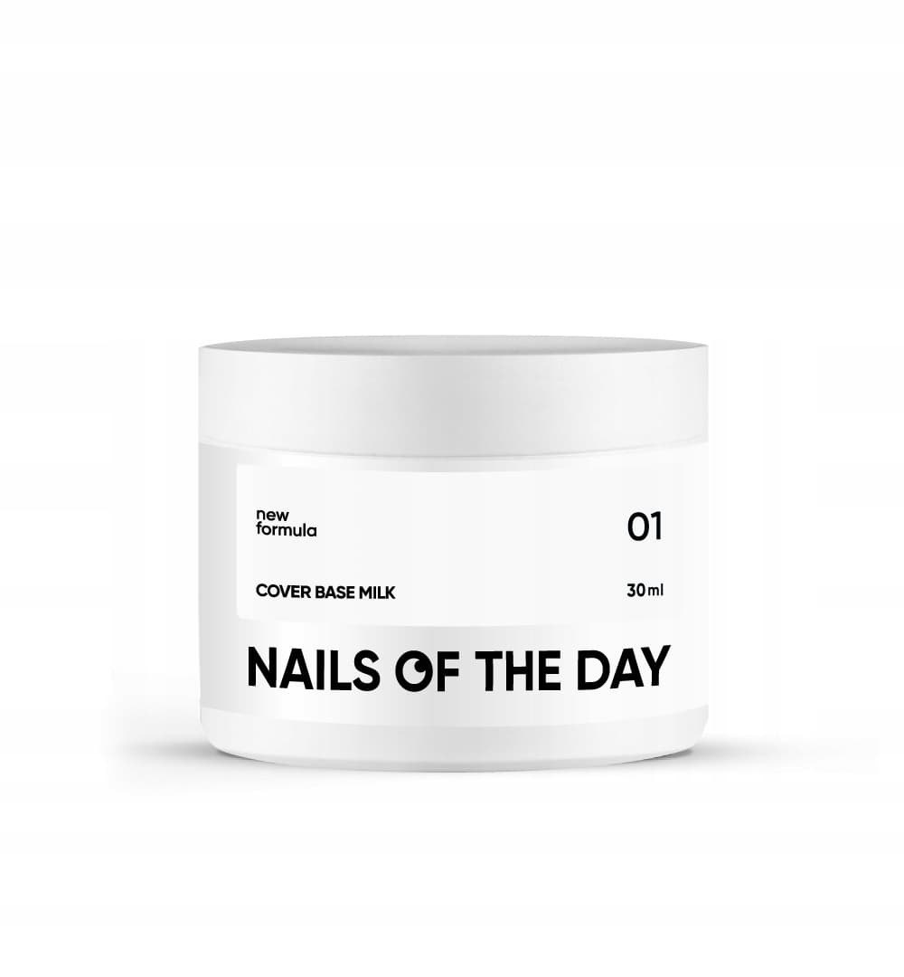 Nails Of The Day Nailsoftheday Cover base New Milk 01 półprzezroczysta chłodno-mleczna