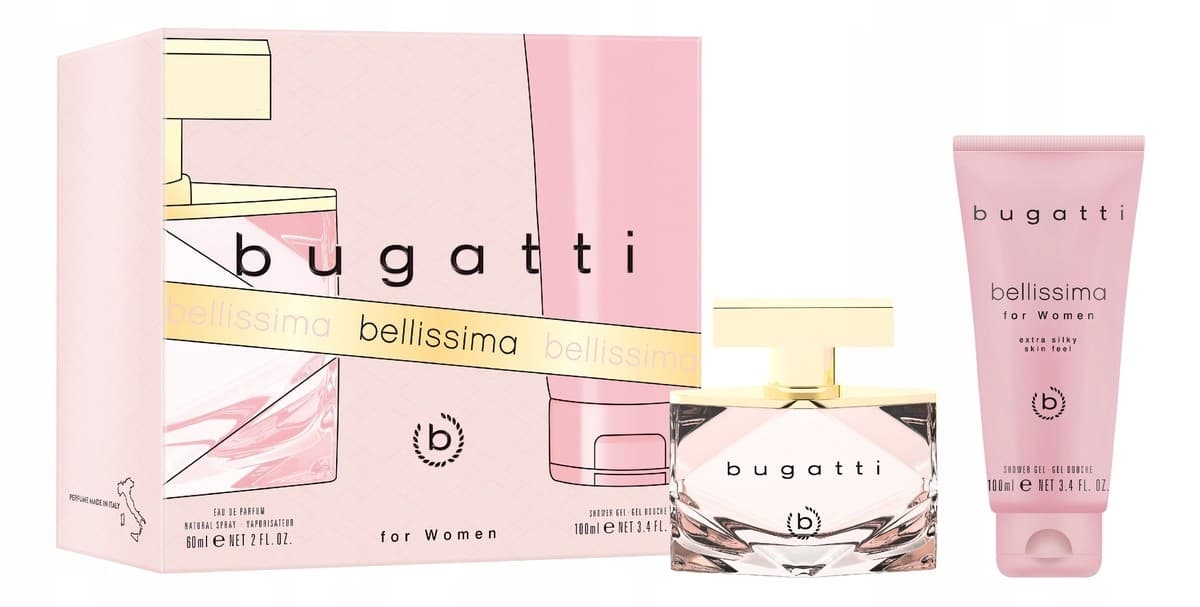 Bugatti Bellissima Zestaw damski woda toaletowa+żel pod prysznic