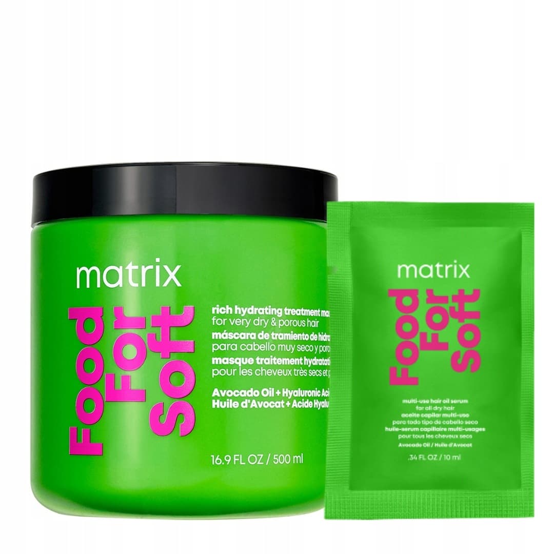 Matrix Food For Soft zestaw: maska 500 ml + olejek 10 ml