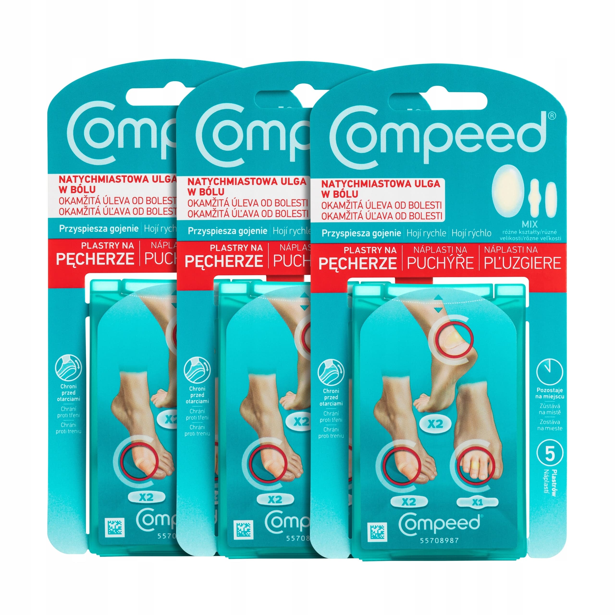 Compeed plastry na pęcherze odciski mix