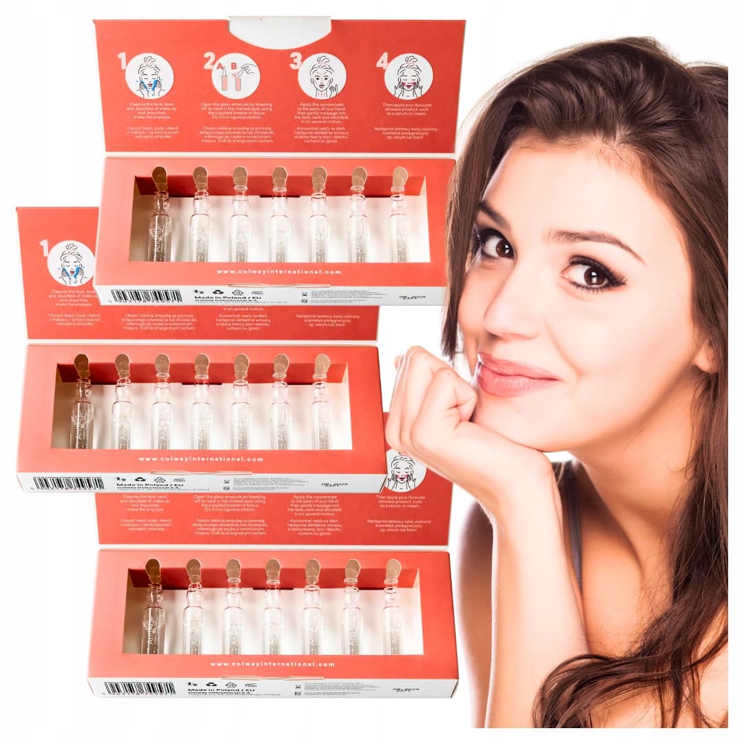 3x Skin lift ampułki liftingujące Colway Natychmiastowo Napinają skórę