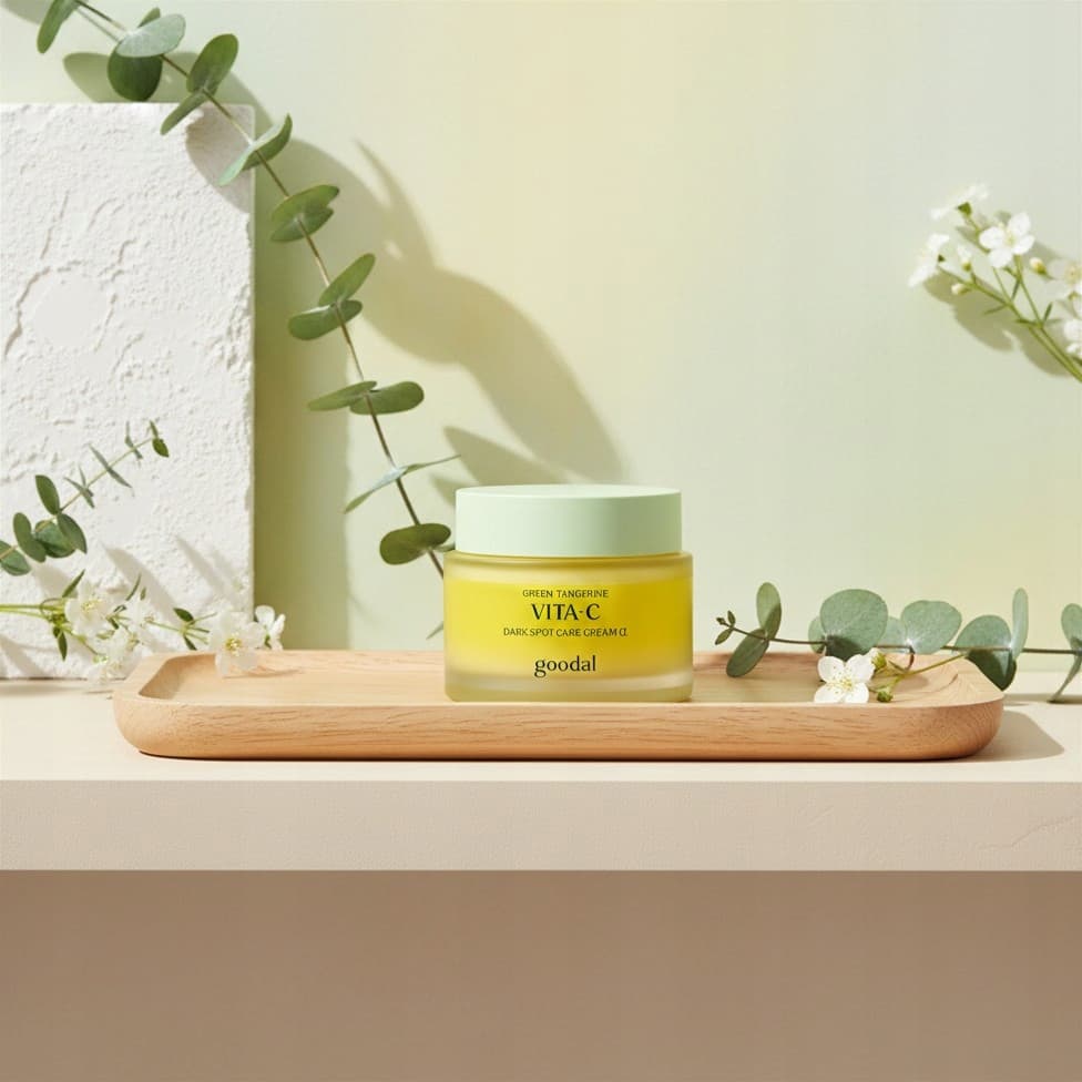 Goodal Green Tangerine Vita C Dark Spot Care Cream Alpha — krem rozświetlający