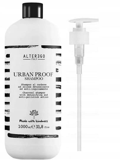 Farouk Systems Alterego Urban Proof Szampon Oczyszczający z aktywnym węglem +pompka