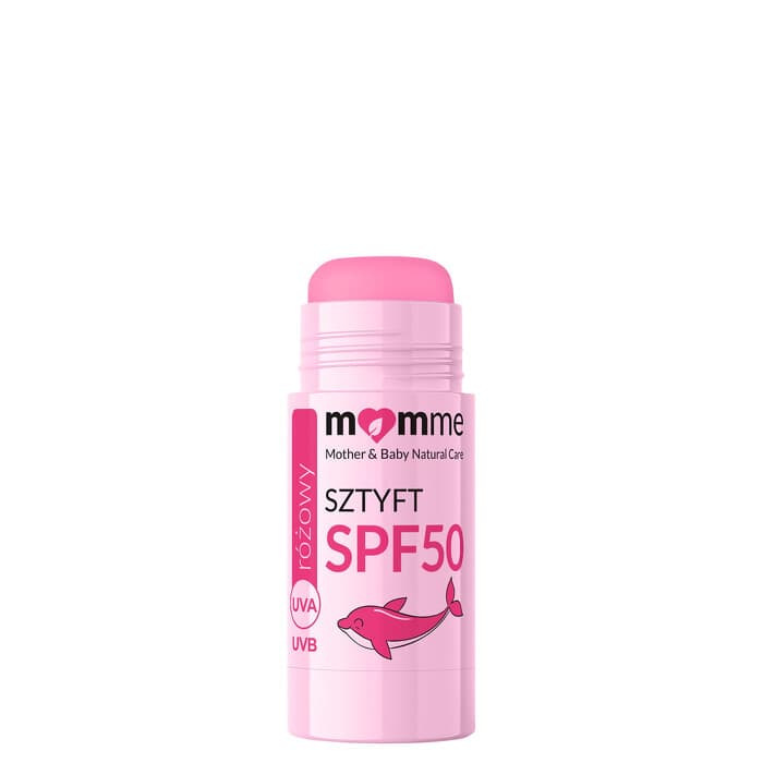 Różowy sztyft przeciwsłoneczny SPF 50