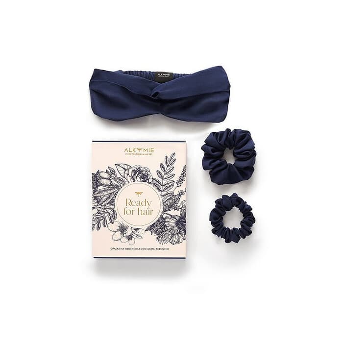 Opaska na włosy i dwie gumki scrunchie