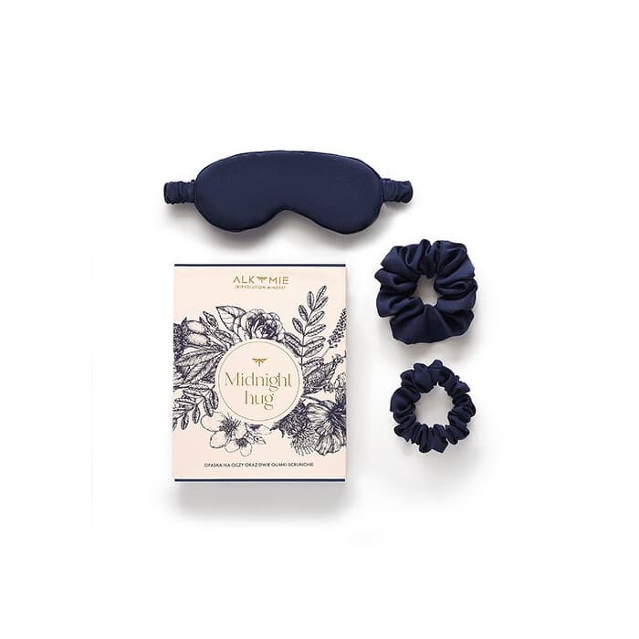 Opaska na oczy i dwie gumki scrunchie