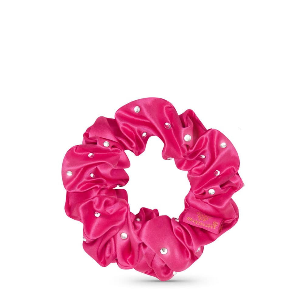 Silk Scrunchie Hot Pink