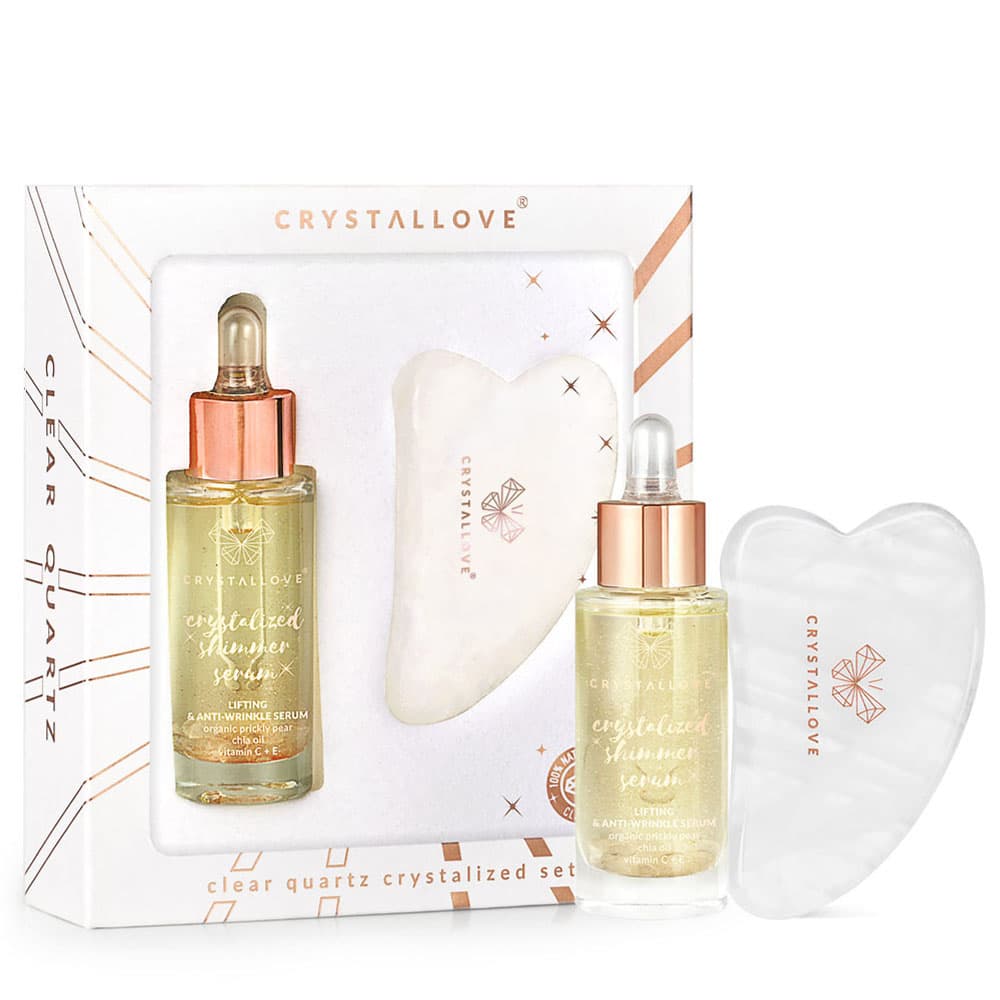 Clear Quartz Crystalized Set