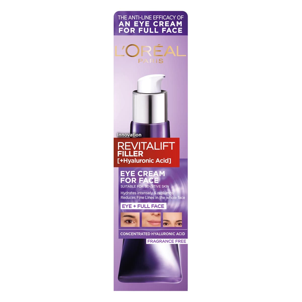 L'oreal Revitalift Eye Cream 4 Face Krem Do Twarzy