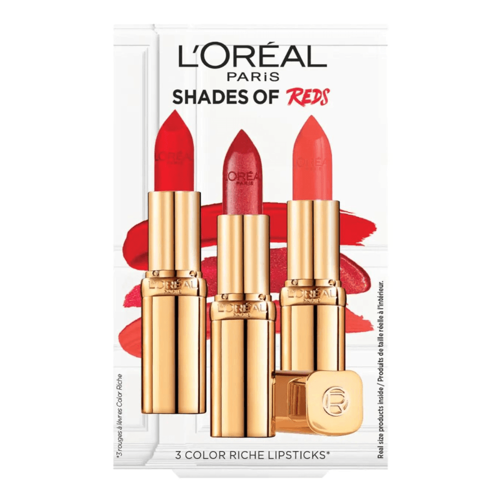 Paris Color Riche Lipstick Shades Of Reds Set Zestaw Pomadek Do Ust