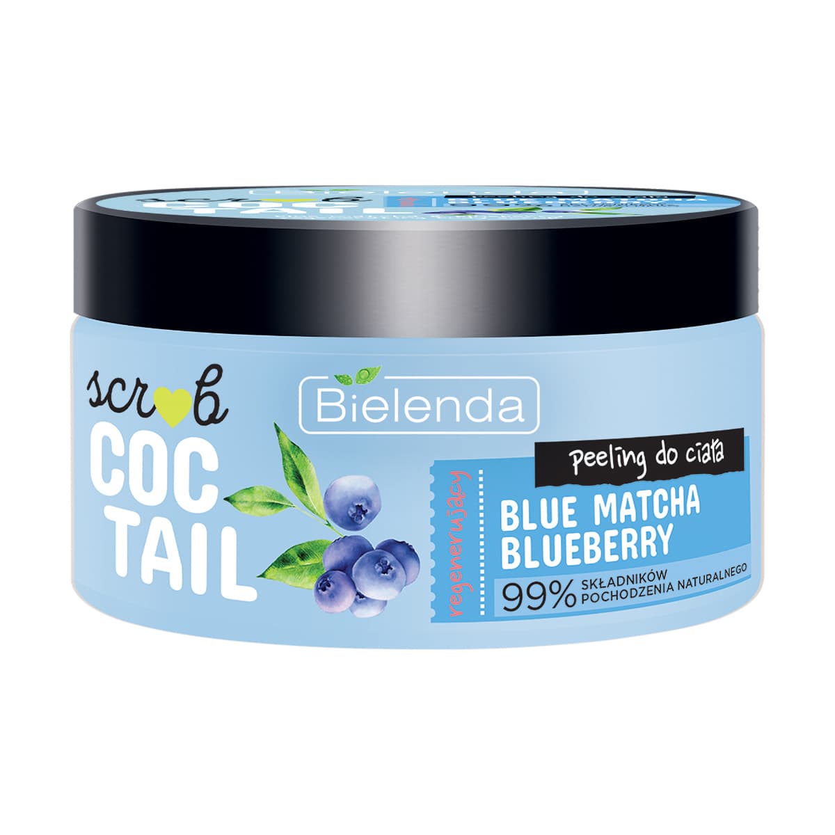Coctail Scrub Regenerujący Peeling Do Ciała Blue Matcha Blueberry