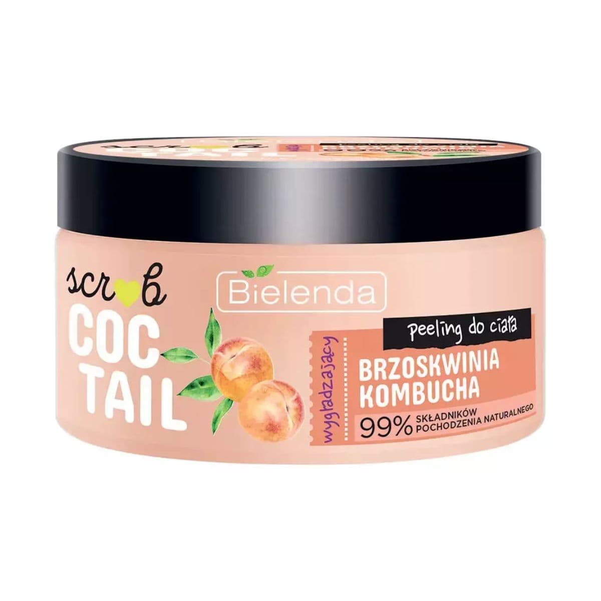 Coctail Scrub Wygładzający Peeling Do Ciała Brzoskwinia Kombucha