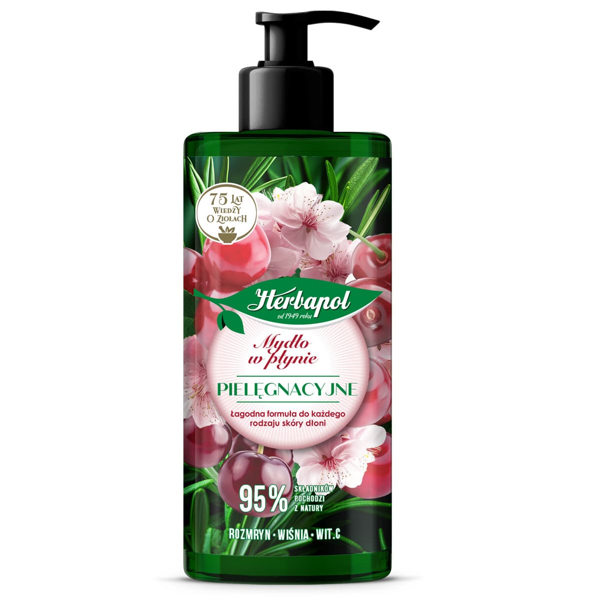 Mydło W Płynie Rozmaryn Wiśnia