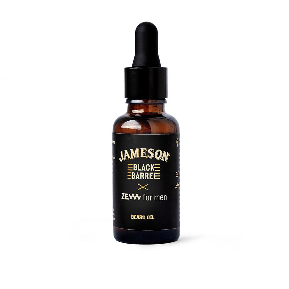 Odżywczy olejek do brody Jameson Black Barrel x Zew for men