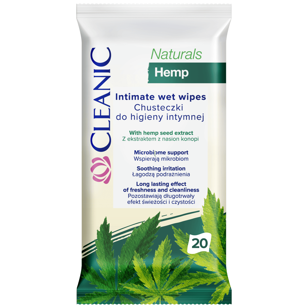 Naturals Hemp Chusteczki Do Higieny Intymnej