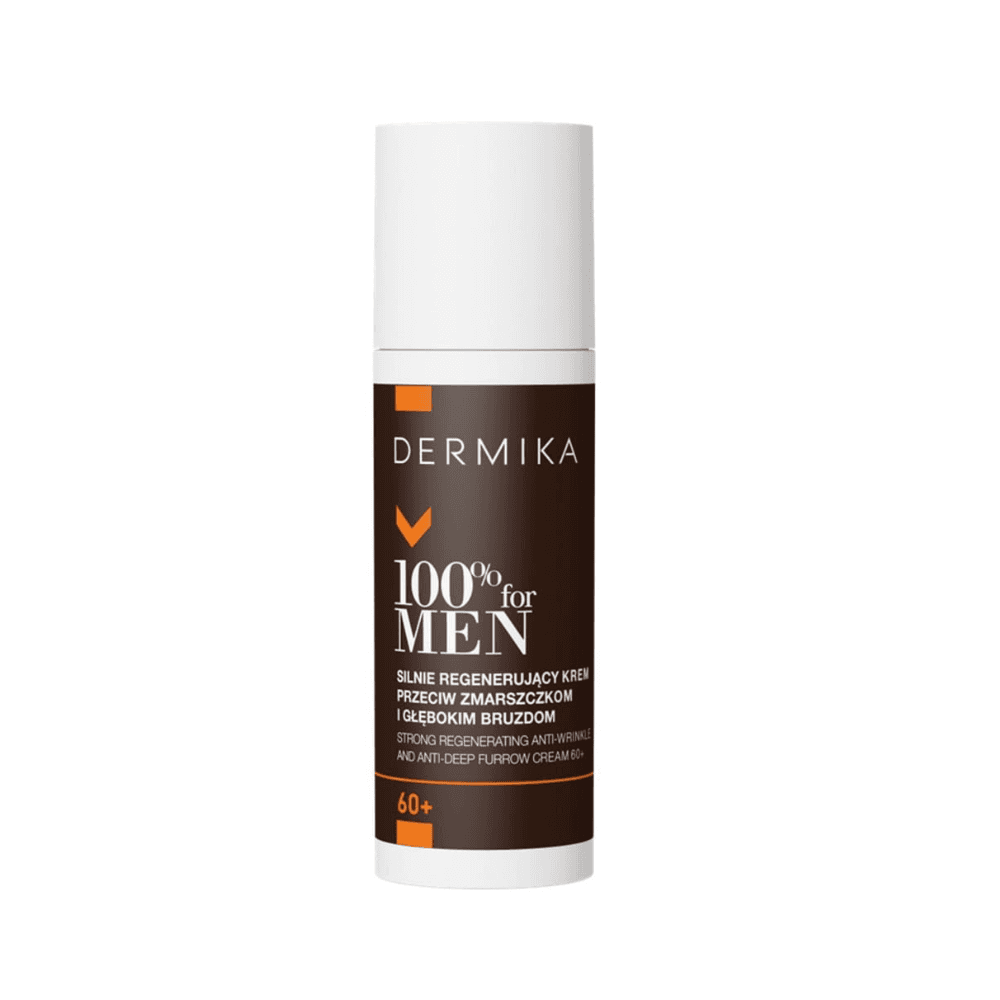 100% For Men Silnie Regenerujący Krem Przeciw Zmarszczkom i Głębokim Bruzdom 60+ Krem Do Twarzy