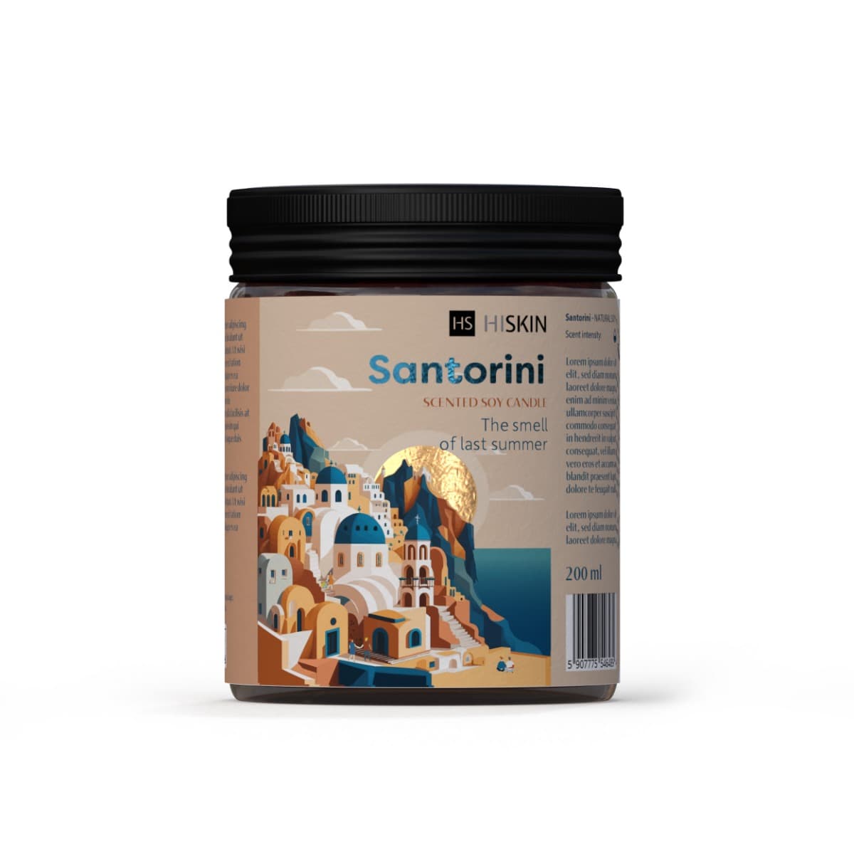 Soy Scented Candle Santorini Świeca Zapachowa