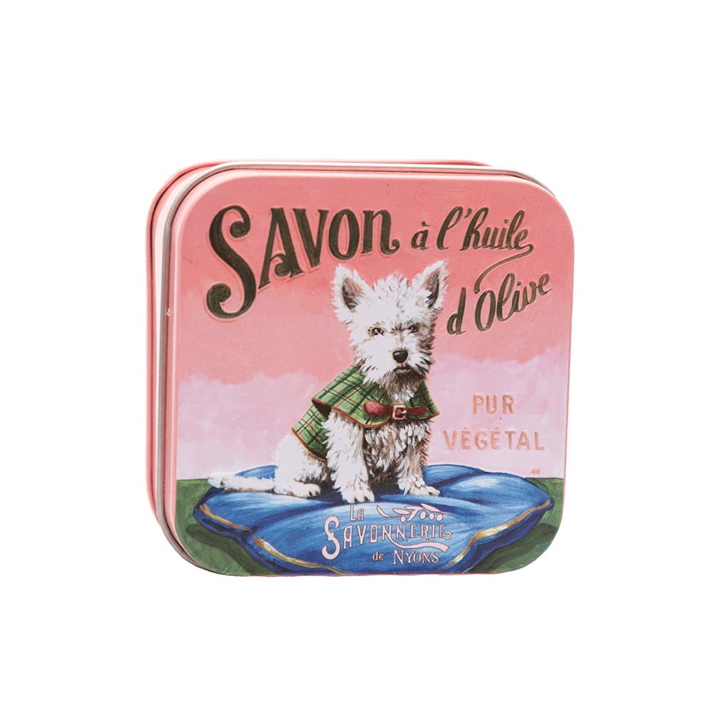 Mydło Perfumowane W Metalowej Puszce Chiens Róża 3 Mydło