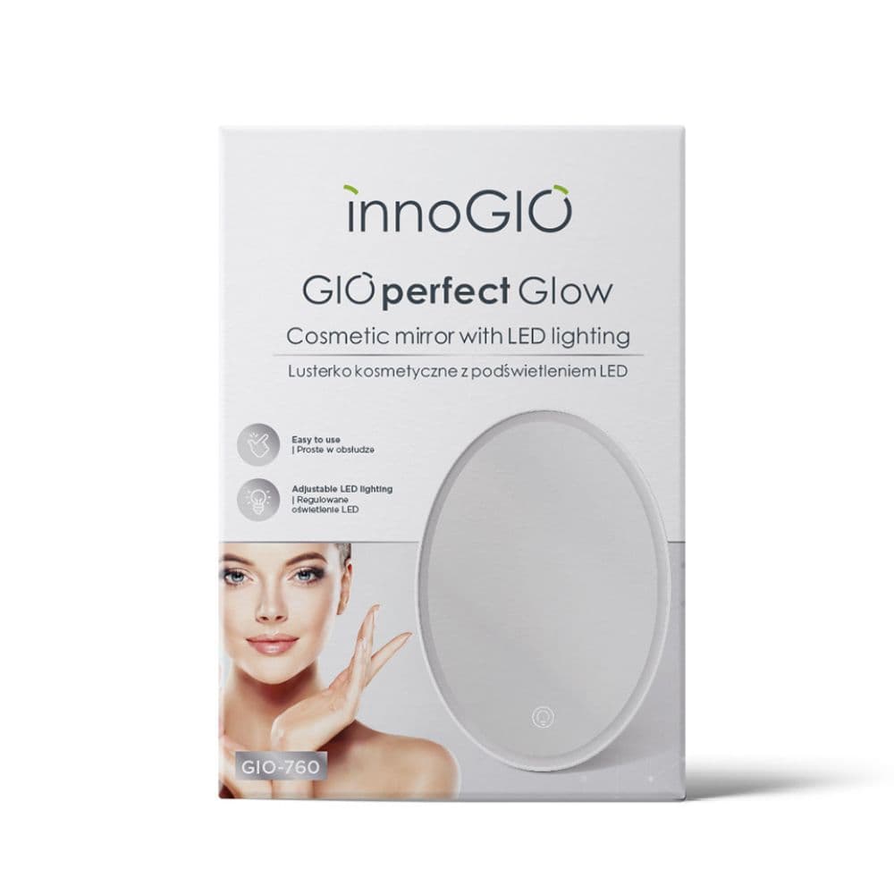 GIOperfect Glow Lusterko Kosmetyczne Z Podświetleniem LED