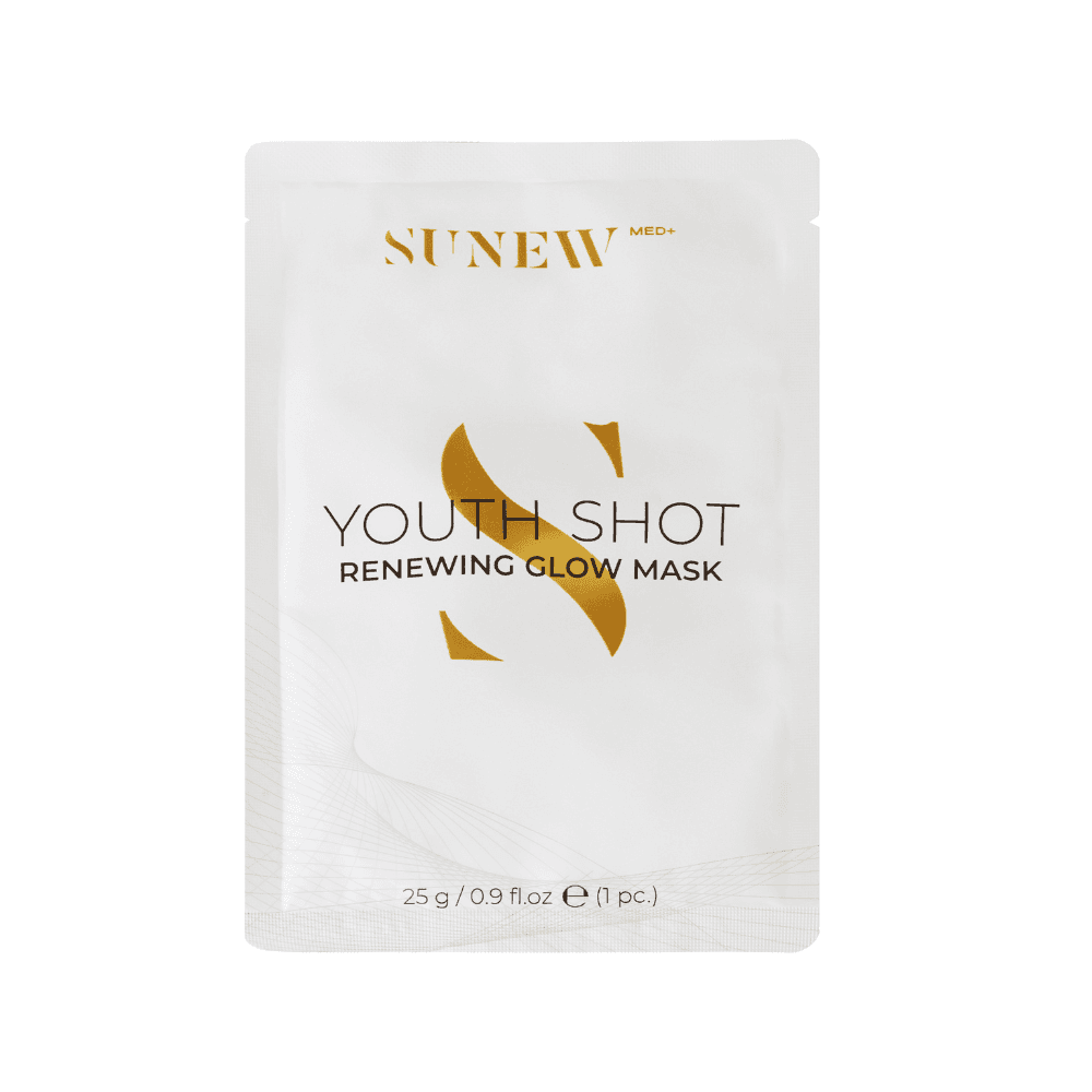 Sunewmed+ Youth Shot Maska w płachcie do twarzy regenerująca + glow Maseczki w płachcie 6 ct