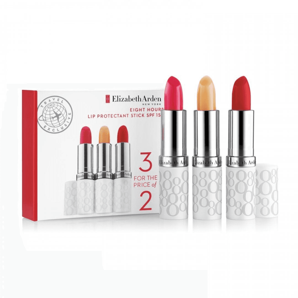 Eight Hour Lip Protectant Stick Trio Set Zestaw Balsamów Do Ust