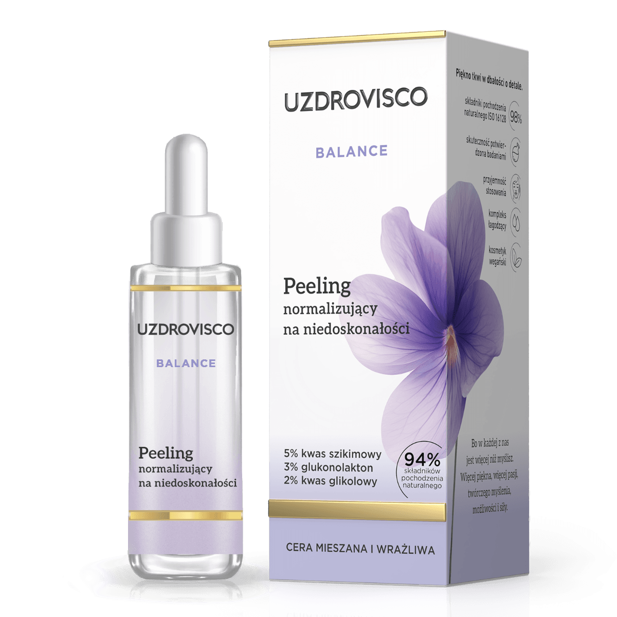 Balance Peeling normalizujący na niedoskonałości Peeling do twarzy