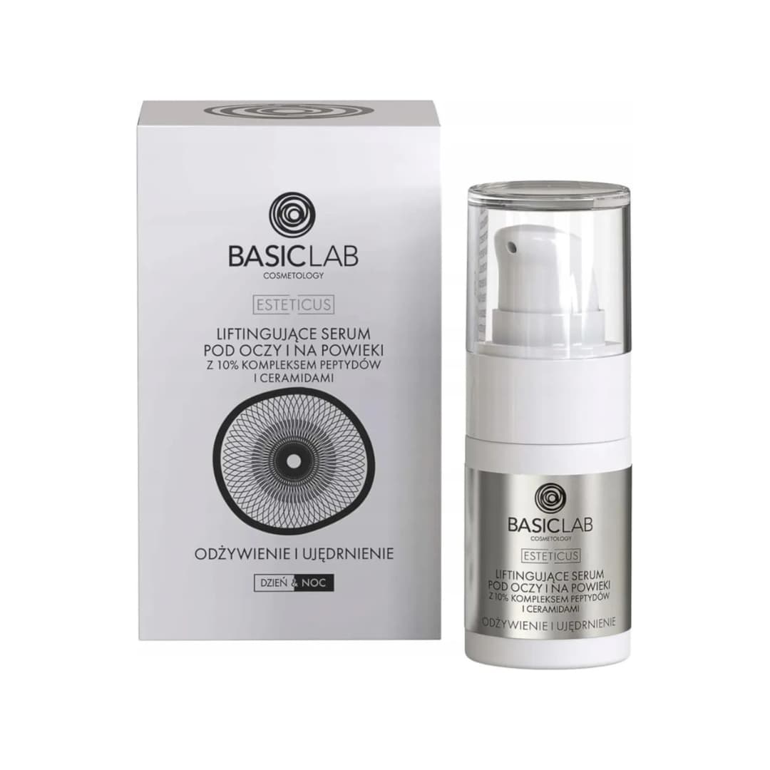 Liftingujące serum pod oczy i na powieki 10% kompleks peptydów i ceramidy Odżywienie i Ujędrnienie Serum pod oczy