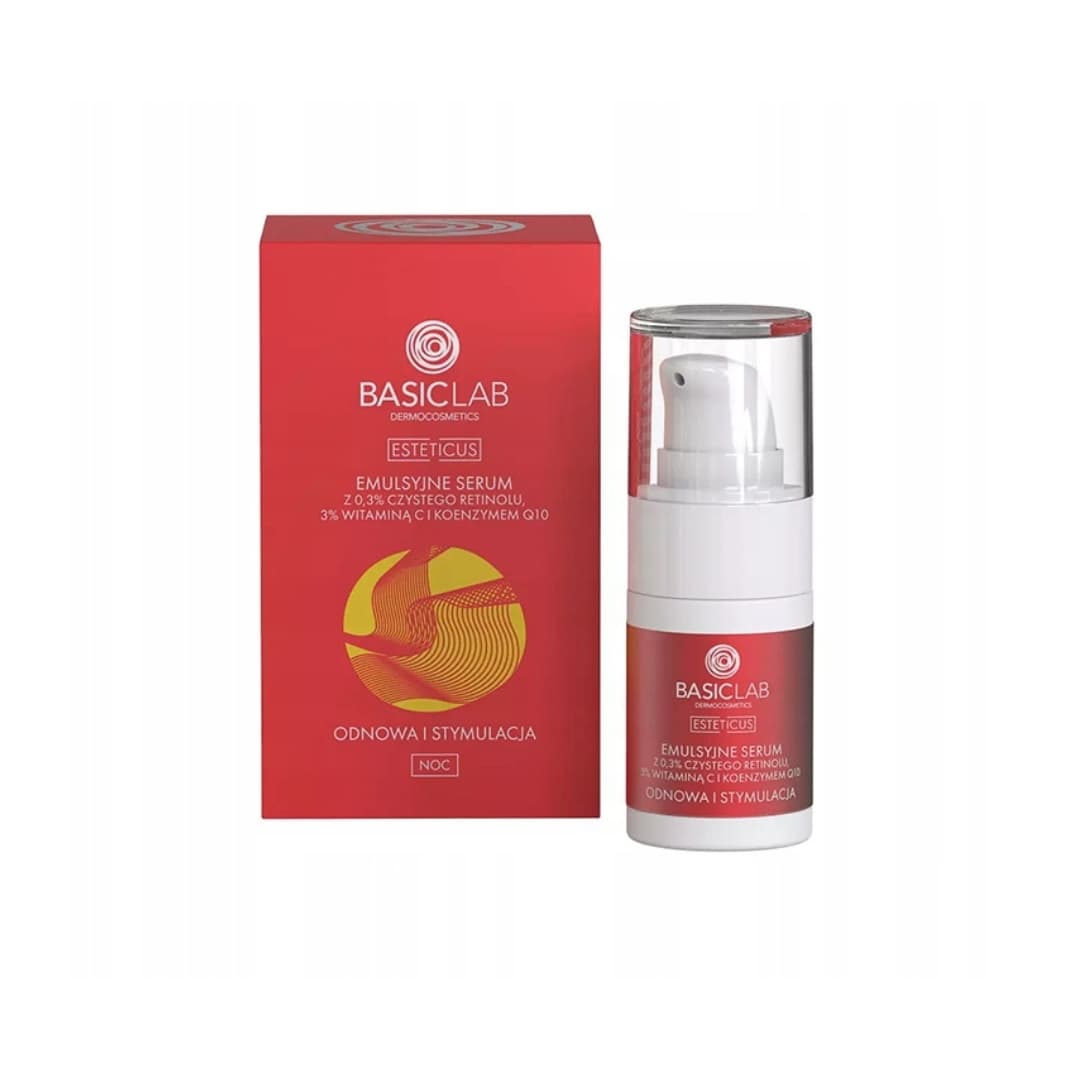 Emulsyjne serum 0,3% retinol, 3% wit C, koenzym Q10 i 2% wąkrotki azjatyckiej Odnowa i Stymulacja Serum do twarzy