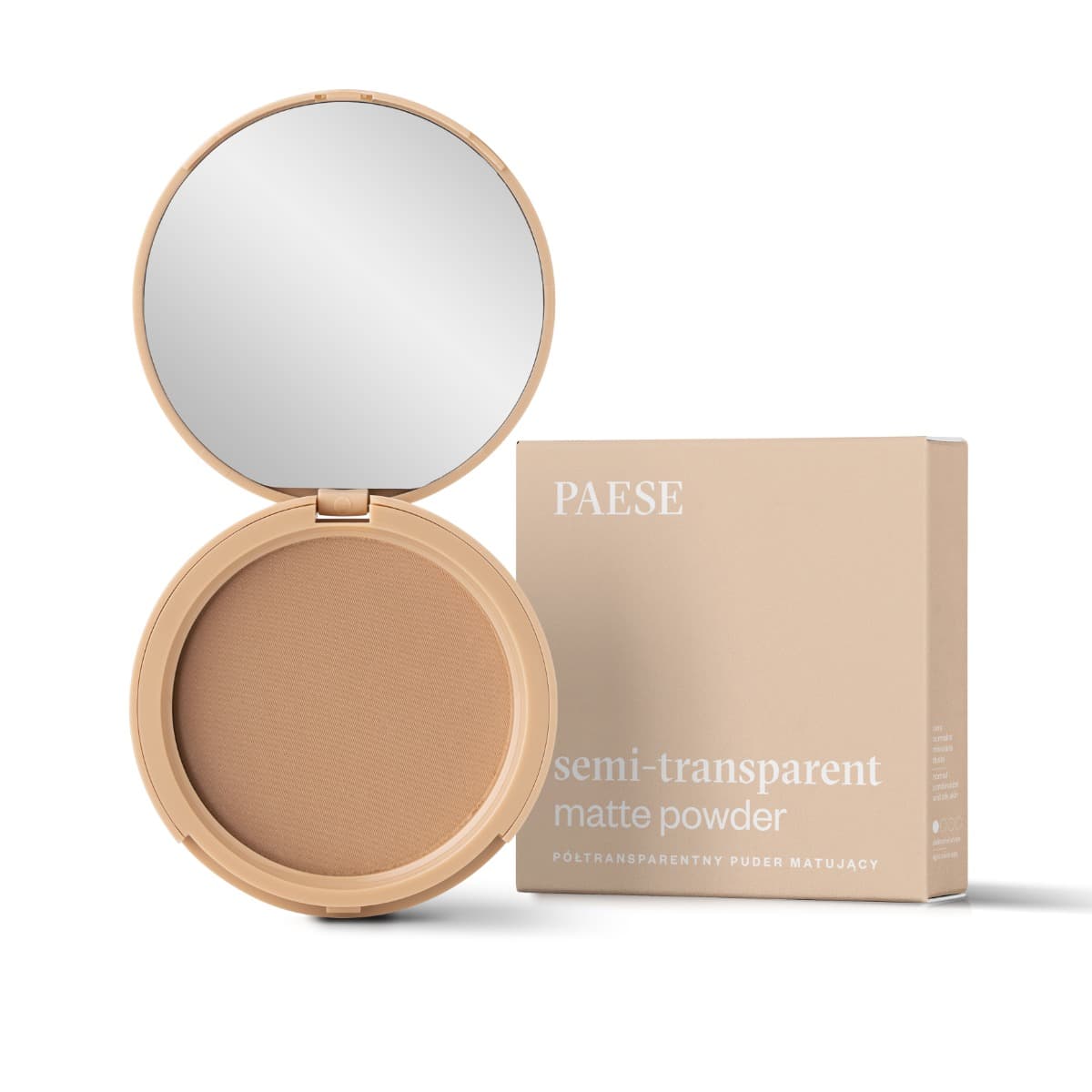 Transparent Matte Powder 6A Opalony Półtransparentny matujący puder do twarzy