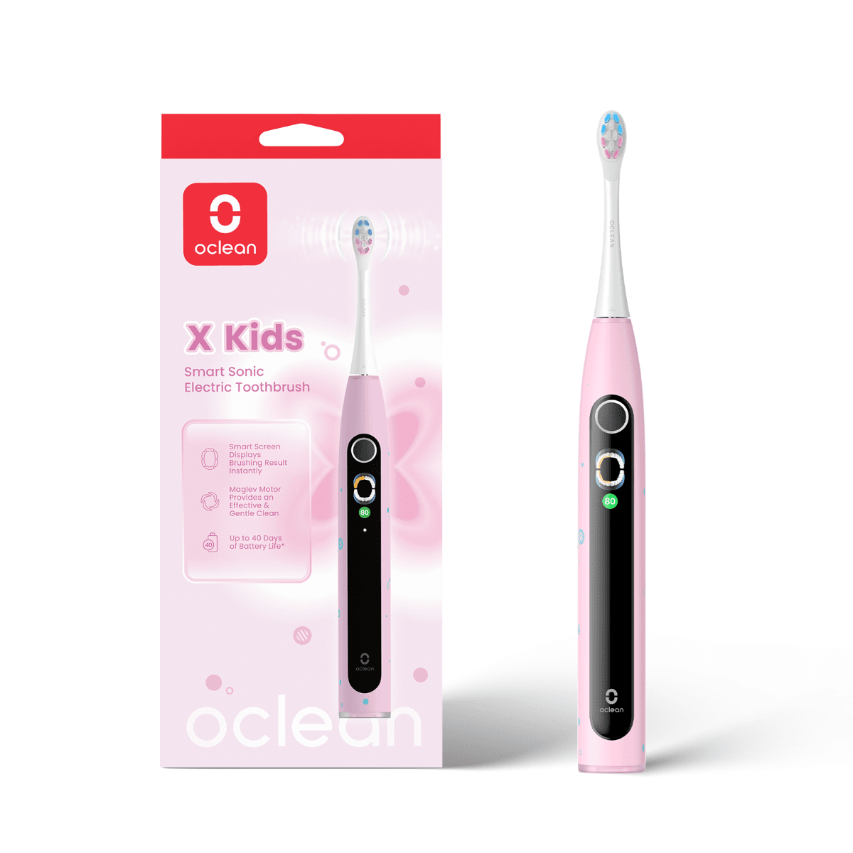 Kids Pink Sonic Toothbrush Higiena jamy ustnej