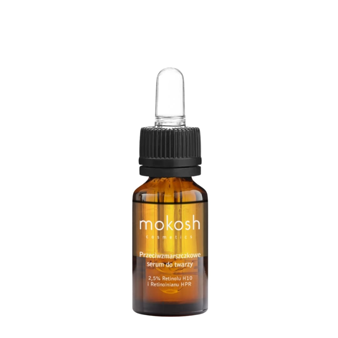 Przeciwzmarszczkowe Serum do Twarzy 2,5% (Retinolu H10 i Retinoinianu HPR) Róża z Jagodą
