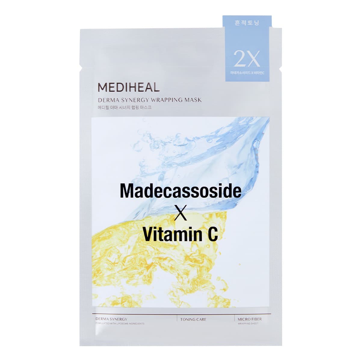 Derma Synergy Wrapping (Toning) Mask Madecassoside x Vitamin C Maska w płachcie tonizująca