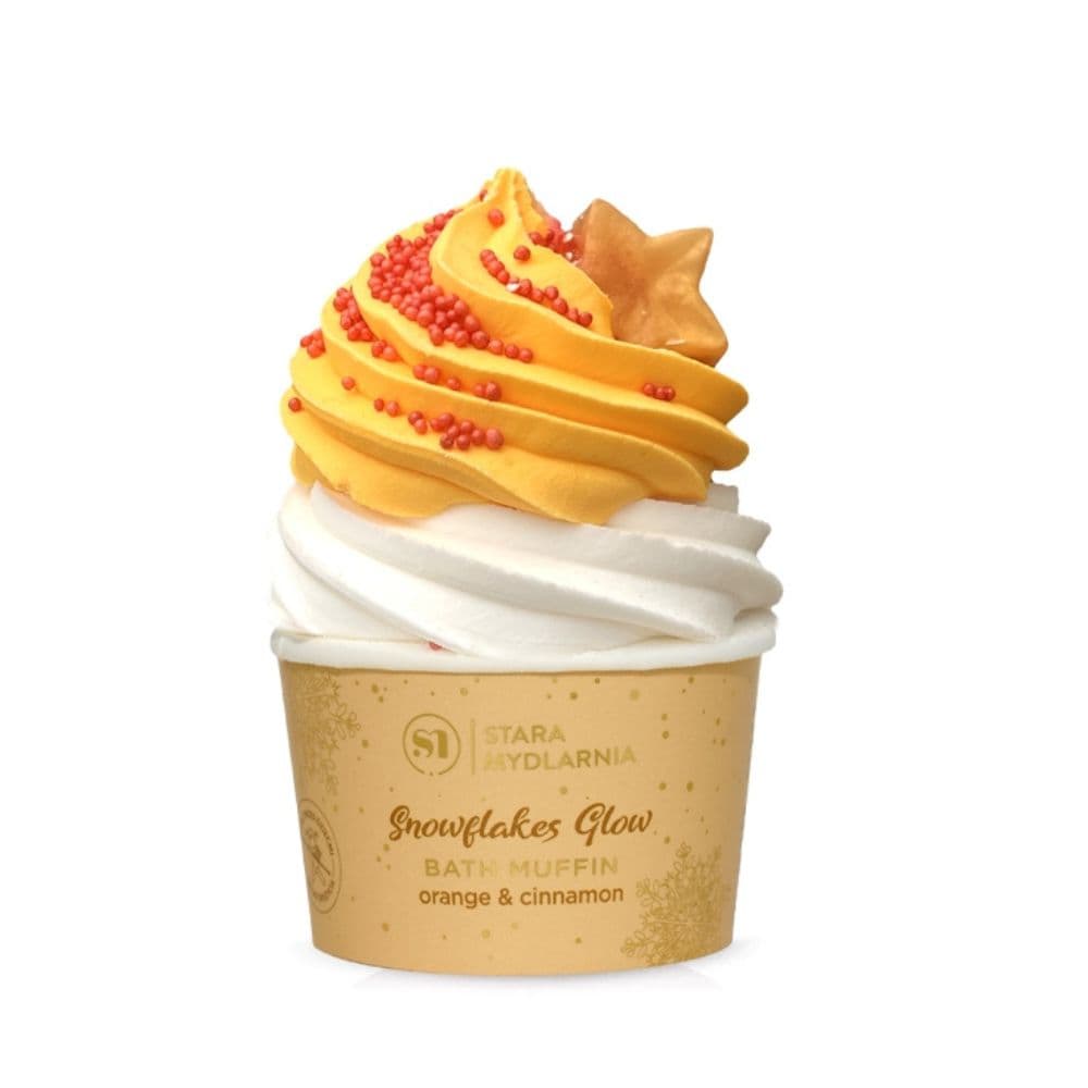 Snowflakes Glow Orange & Cinnamon Bath Muffin Kula do kąpieli