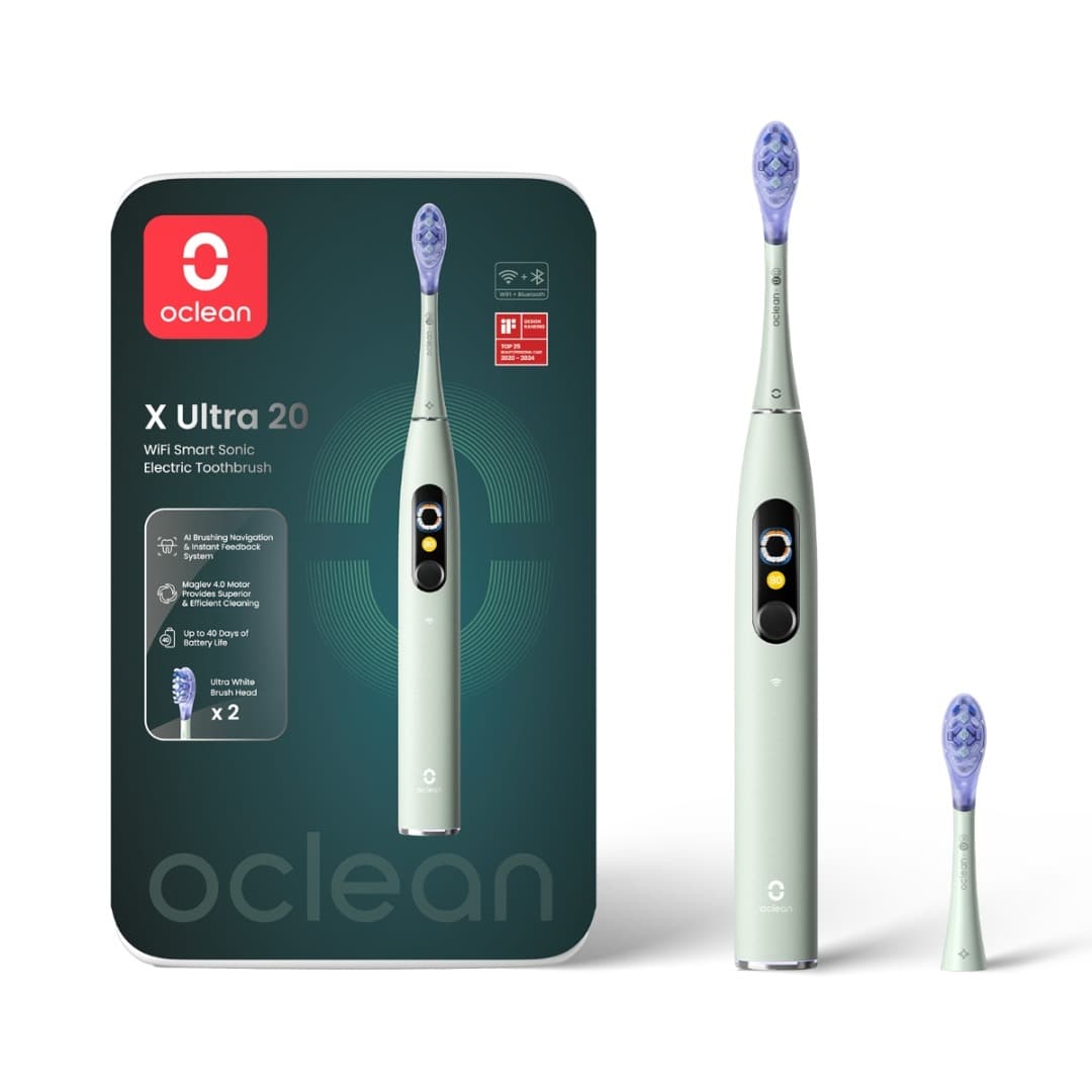 X Ultra 20 Green Sonic Toothbrush Higiena jamy ustnej