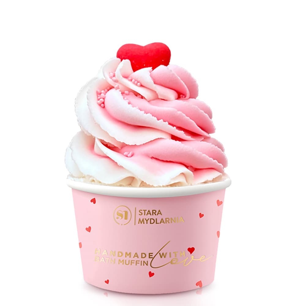 Vanilla Heart Bath Muffin Muffinka do kąpieli Kula do kąpieli