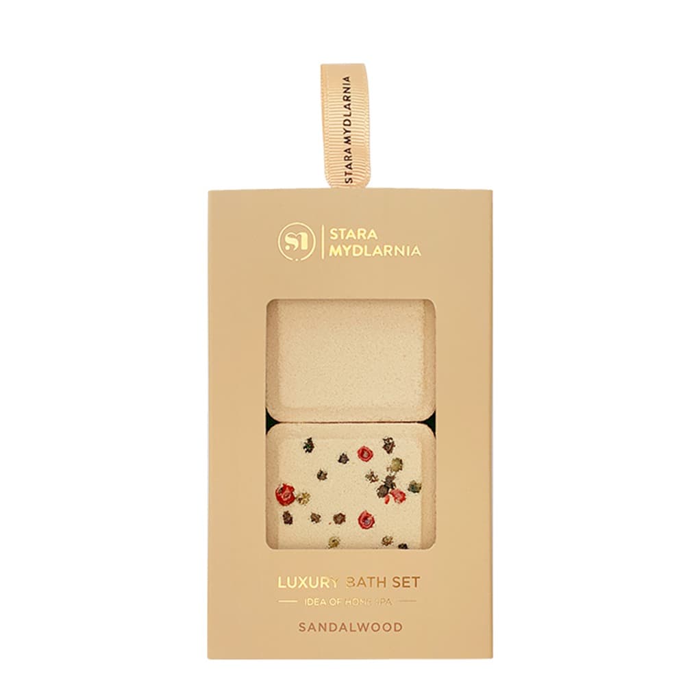 Sandalwood Luxury Bath Set Zestaw 5 2x Kostki do kąpieli
