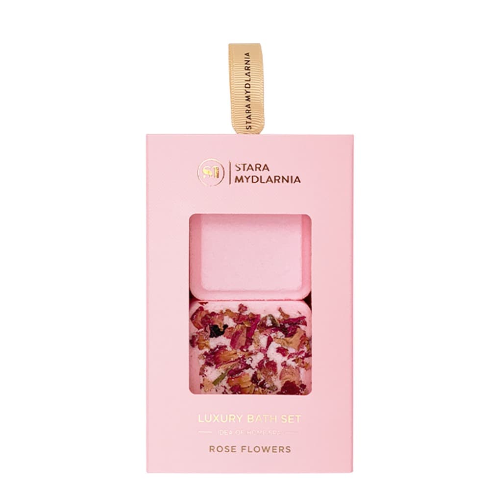 Rose Flowers Luxury Bath Set Zestaw 6 2x Kostki do kąpieli