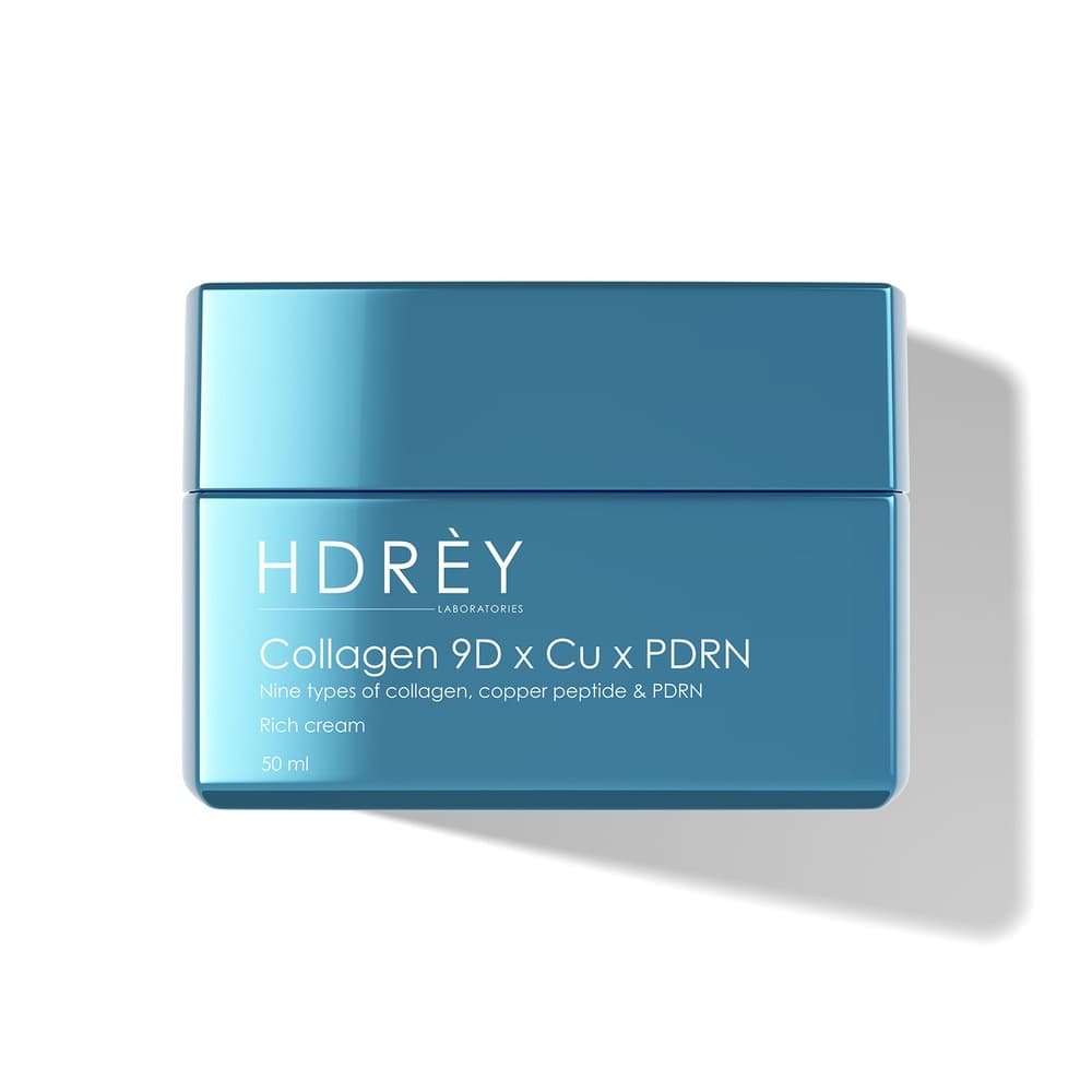 Collagen 9D x Cu x PDRN Rich Cream Odbudowujący krem przeciwzmarszczkowy na noc z kolagenem i peptydem miedziowym i PDRN